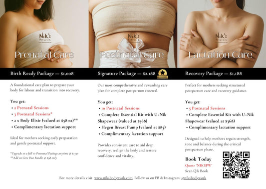 Birth-Ready Package (2 Prenatal + 3 Postnatal with 2x Body Elixir)