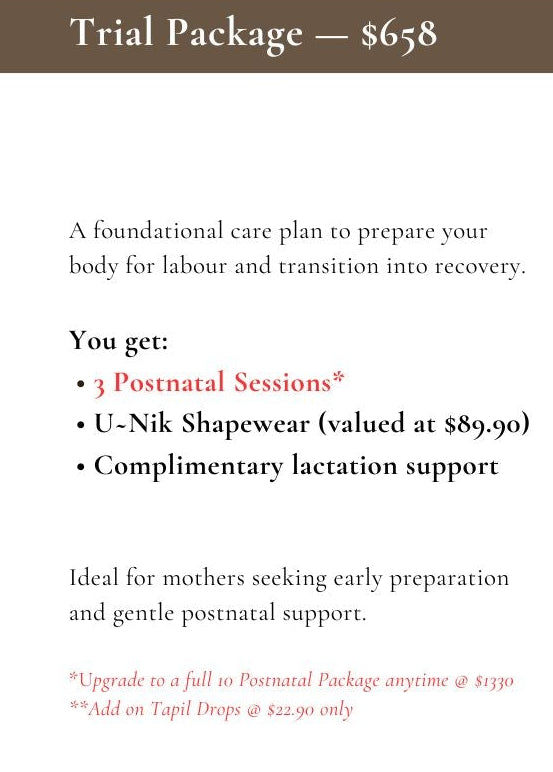 (2026) Trial Package Upgrade +7 Post Natal Treatments